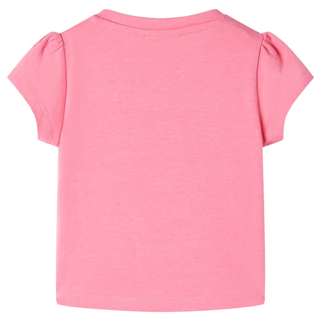 T-shirt enfant rose fluo clair 116