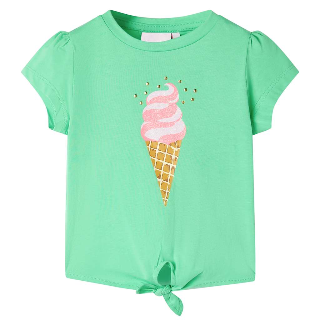 T-shirt enfant vert clair 128