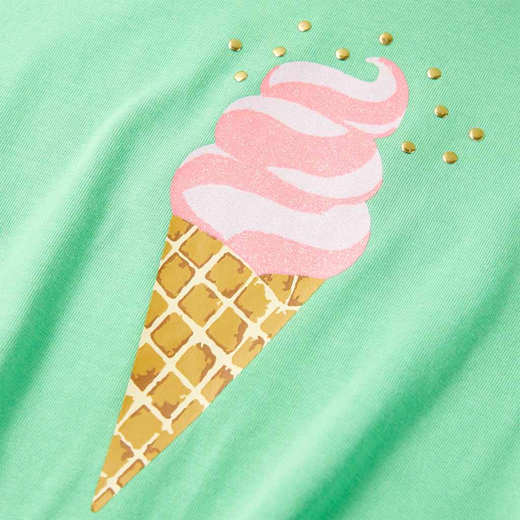 T-shirt enfant vert clair 128