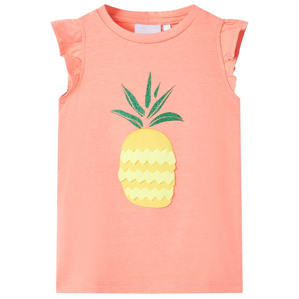 T-shirt enfant corail fluo 116