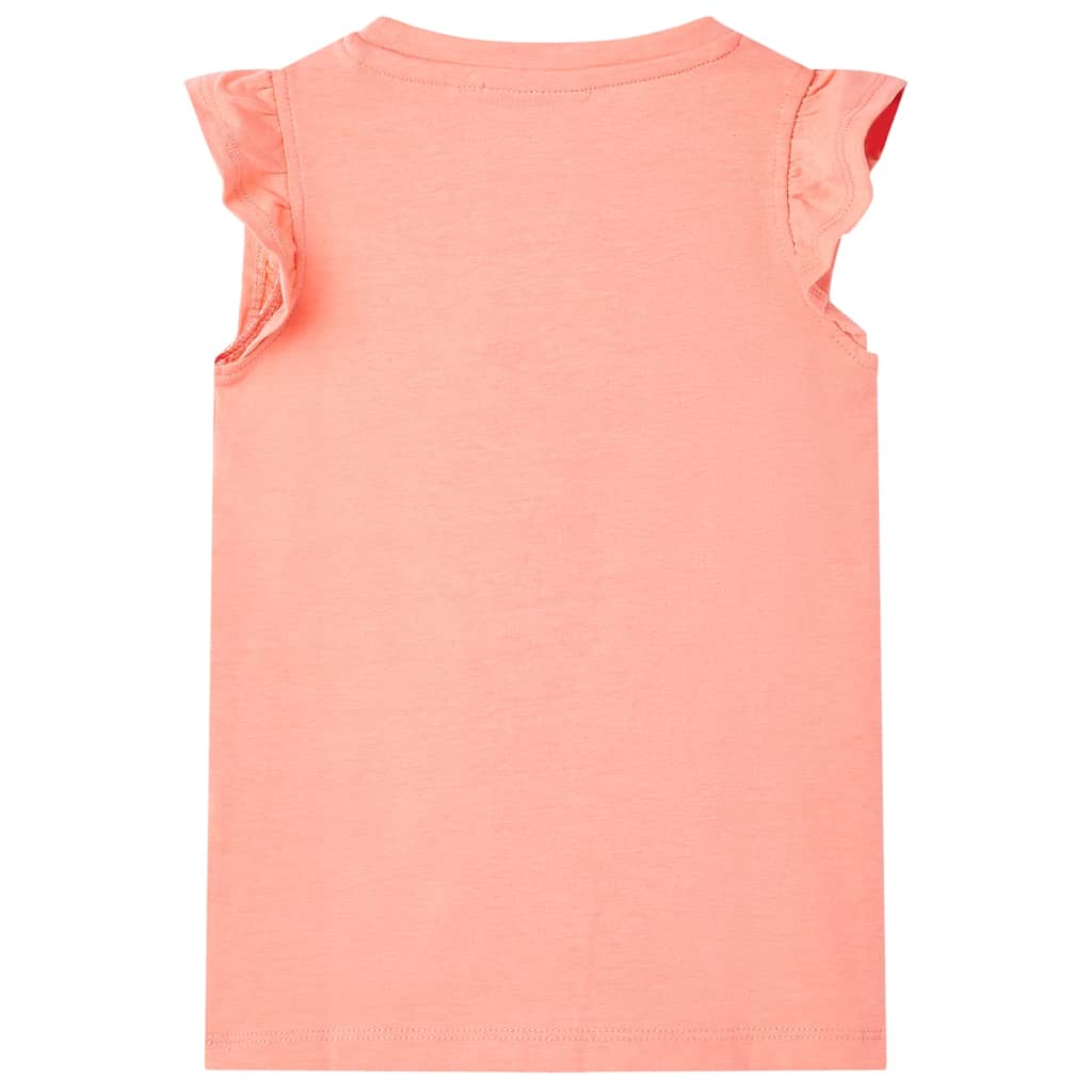 T-shirt enfant corail fluo 116