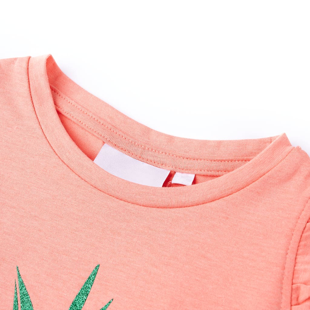 T-shirt enfant corail fluo 116