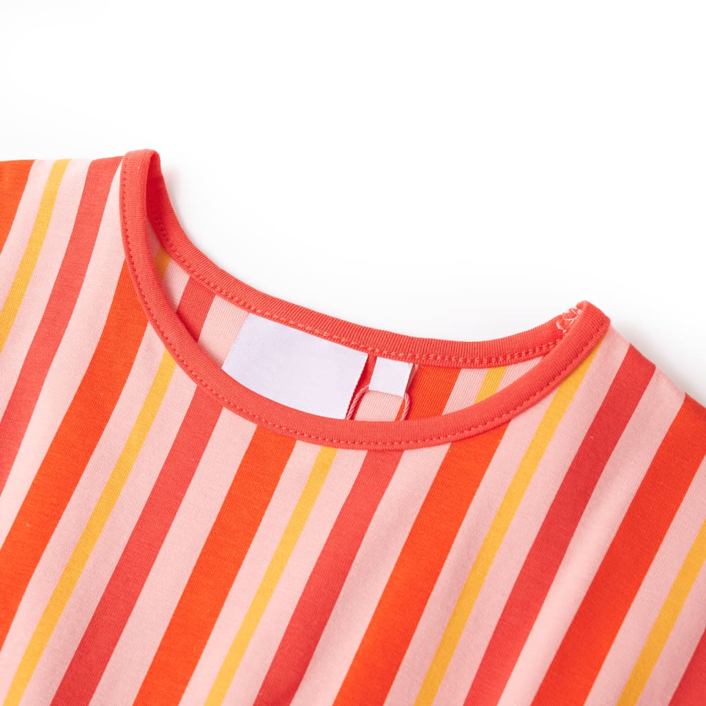 Robe d'enfant avec cordon de serrage Rose et Rouge 104