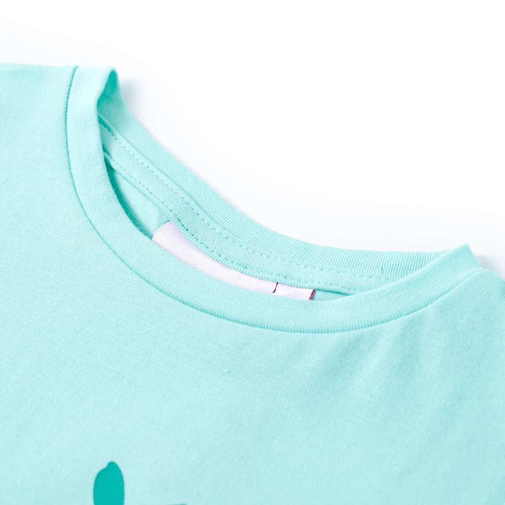 T-shirt enfant vert menthe clair 128