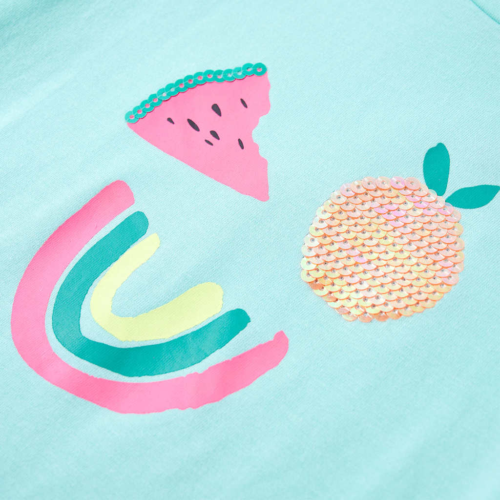T-shirt enfant vert menthe clair 128
