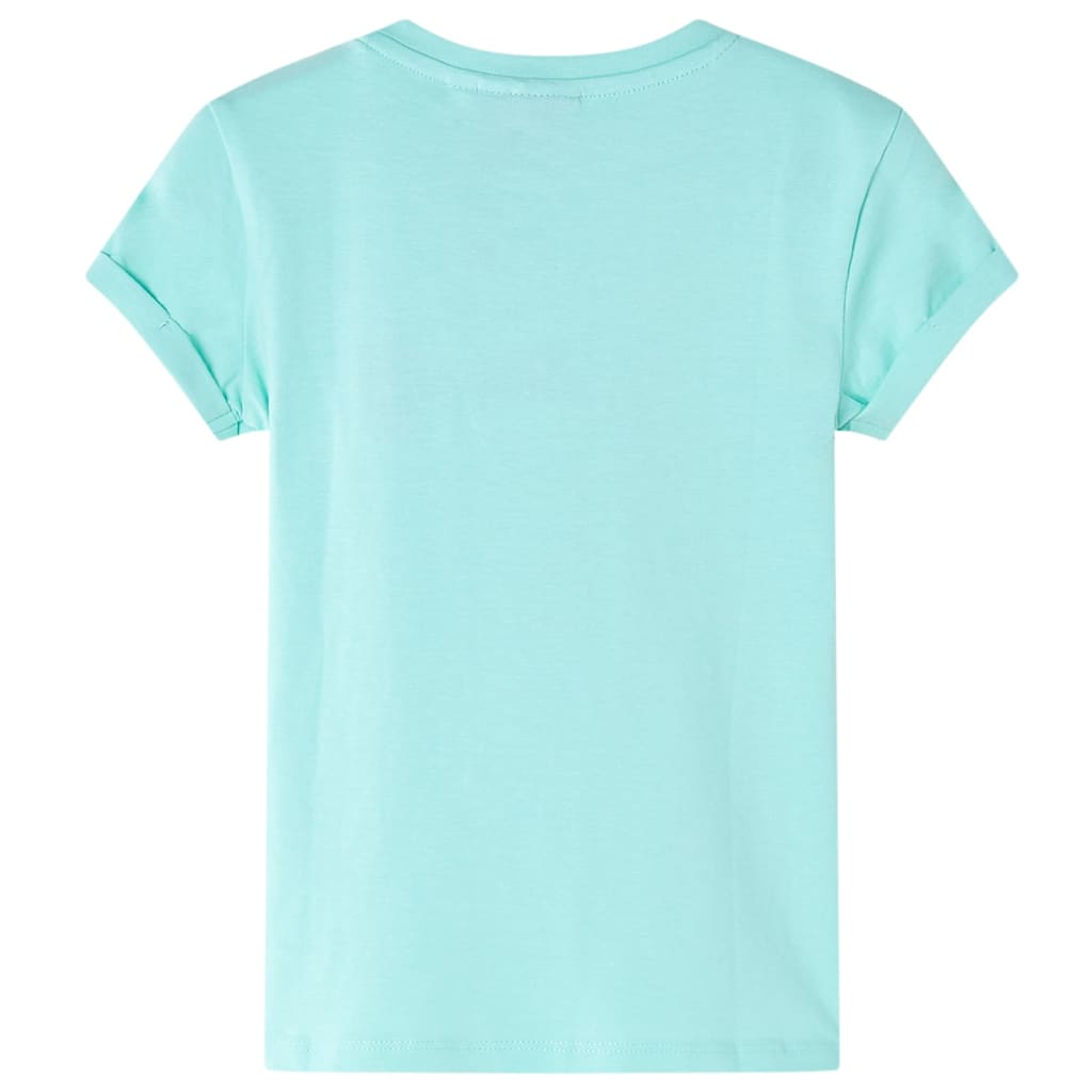 T-shirt enfant vert menthe clair 140