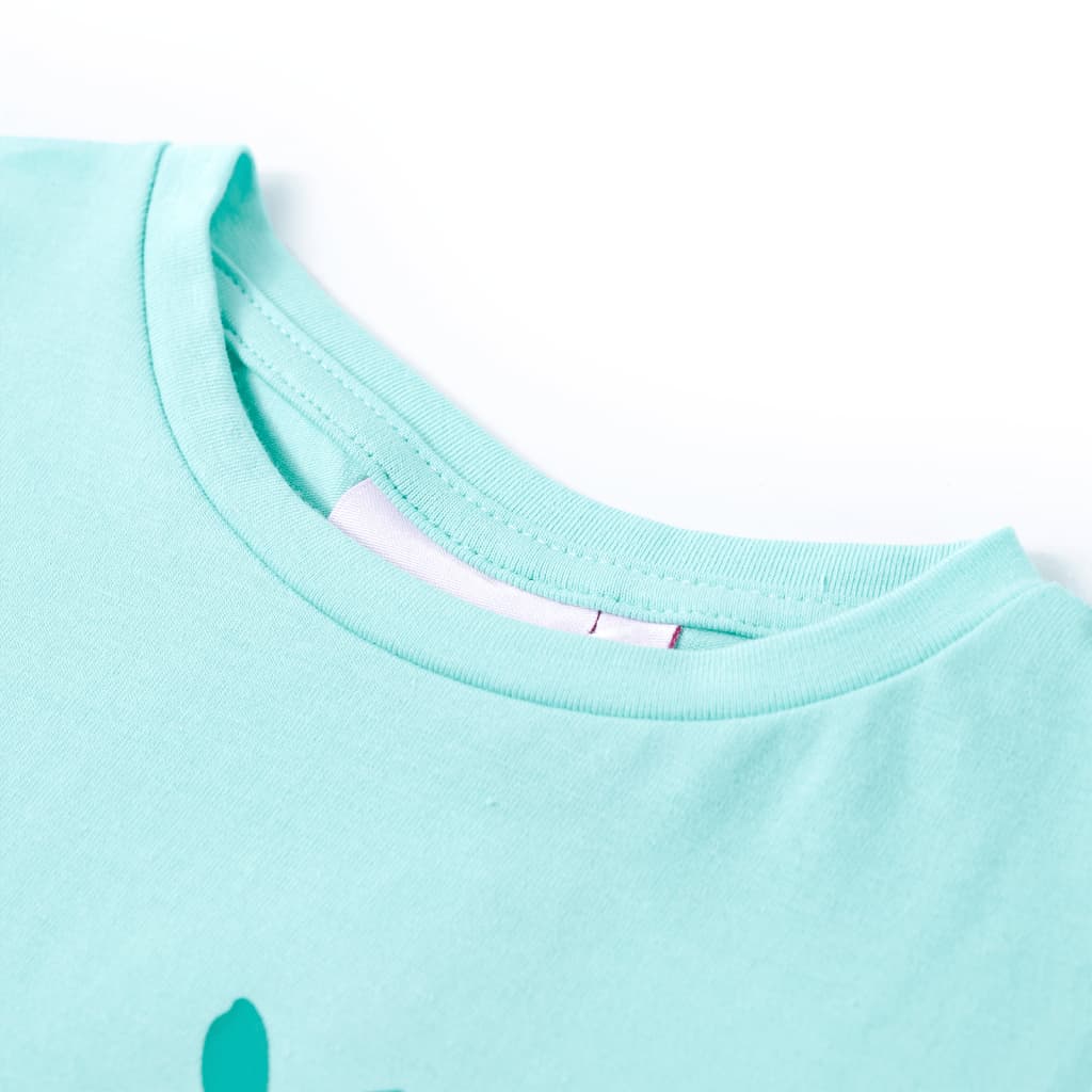 T-shirt enfant vert menthe clair 140