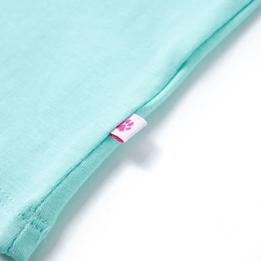 T-shirt enfant vert menthe clair 140
