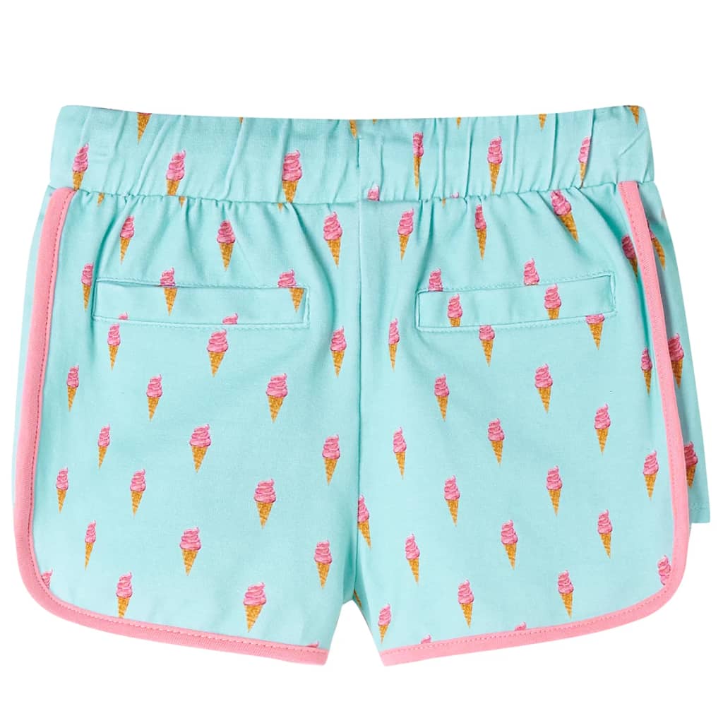 Short pour enfant avec cordon de serrage Menthe claire 104