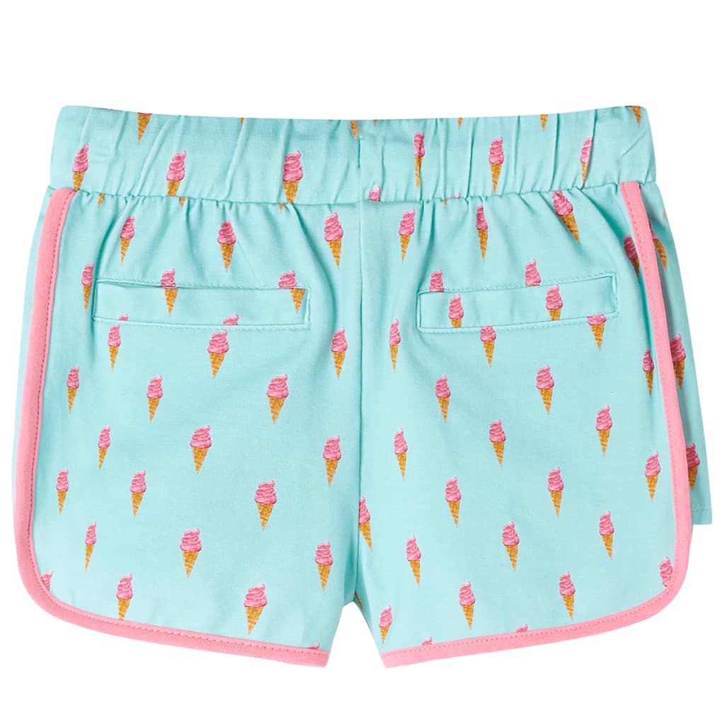 Kids' Shorts with Drawstring Light Mint Green 140
