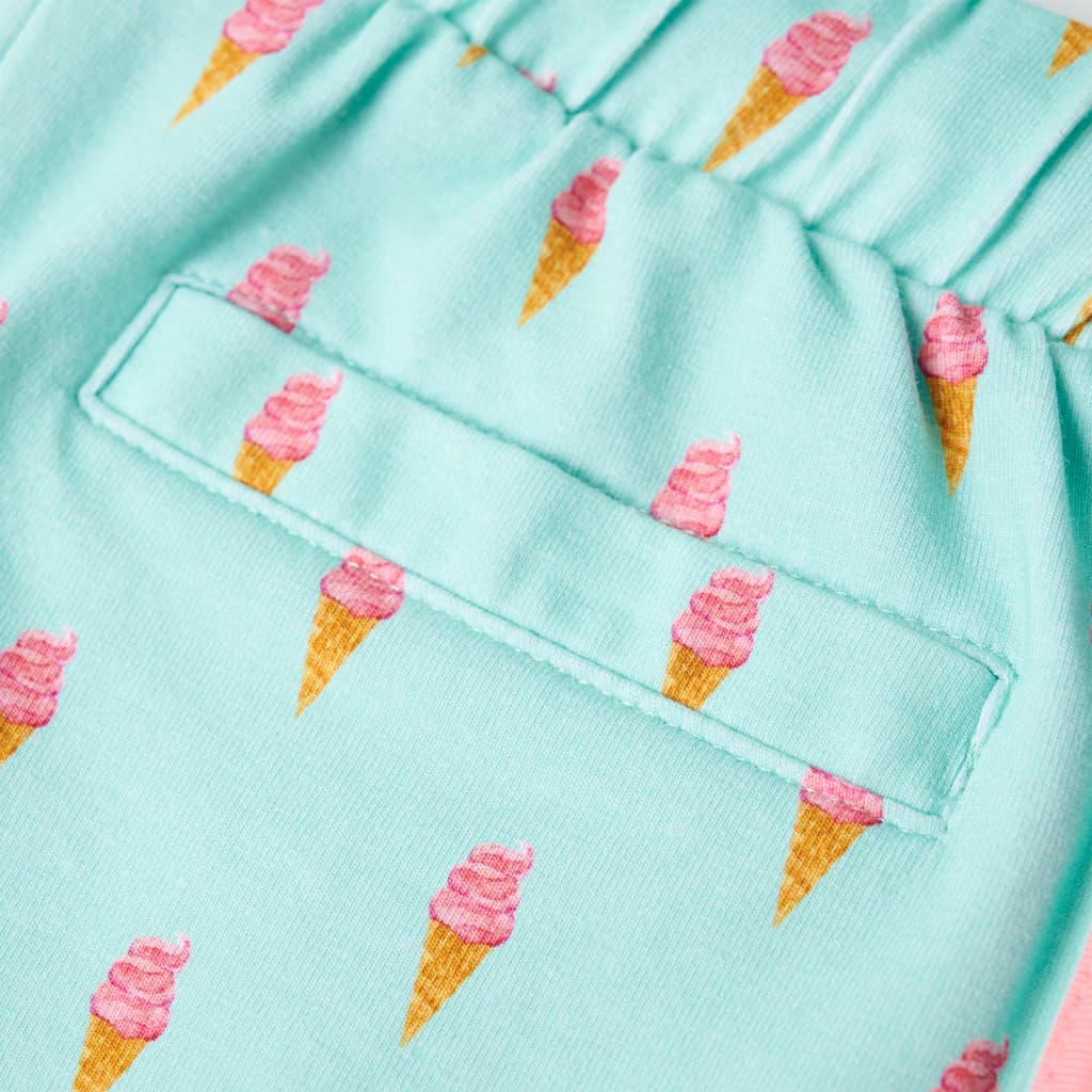 Kids' Shorts with Drawstring Light Mint Green 140