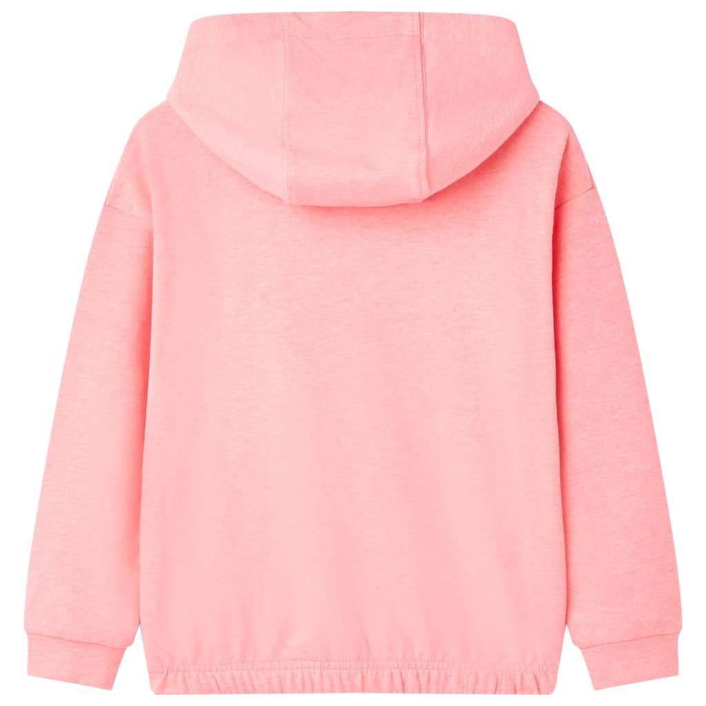 Sweat à capuche enfant rose clair 104