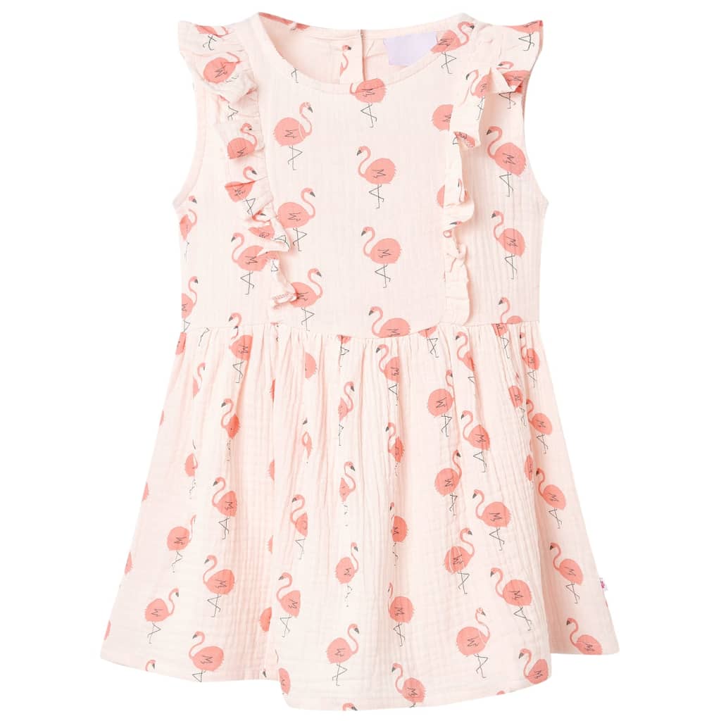 Robe enfant à volants rose clair 116