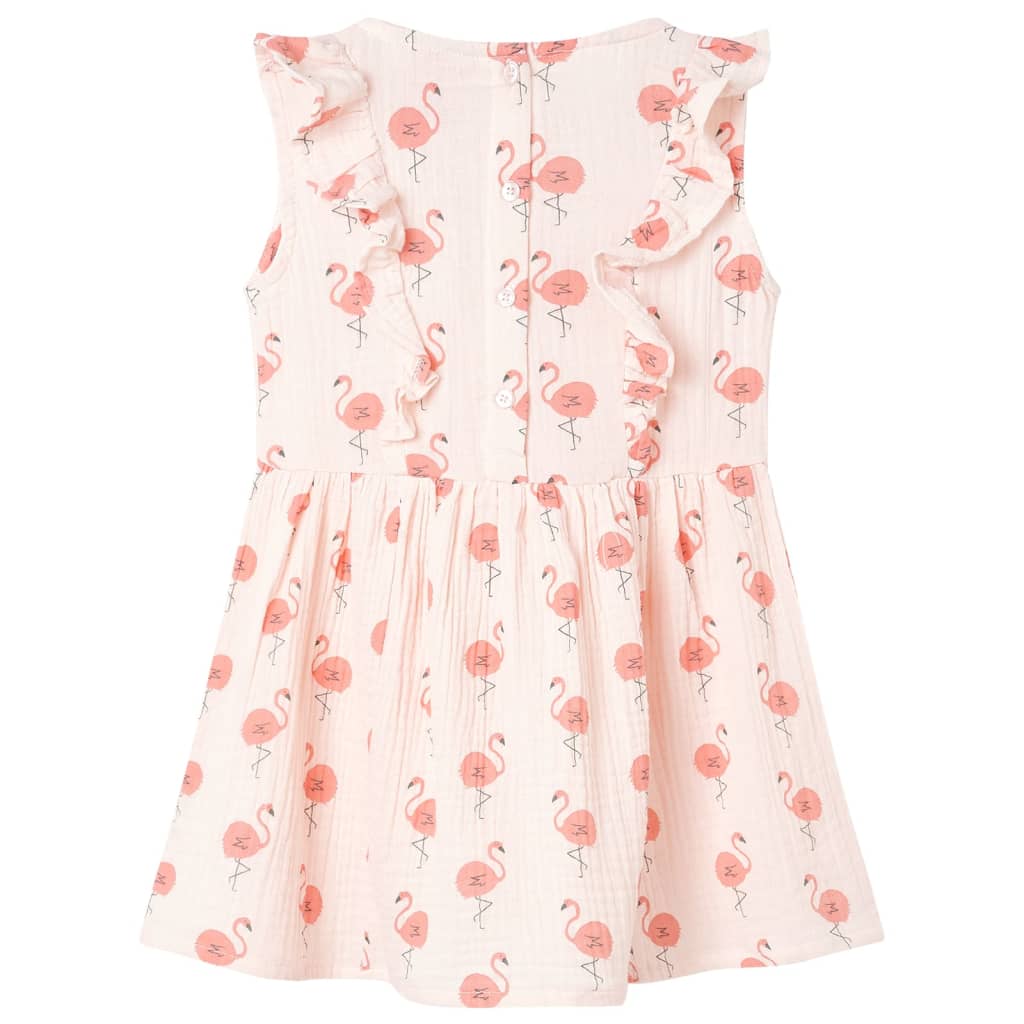 Robe enfant à volants rose clair 116
