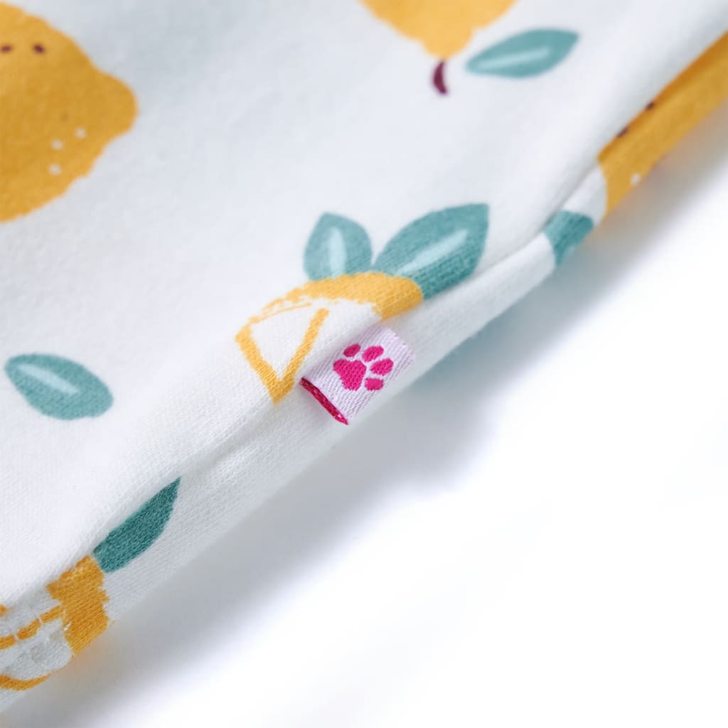 T-shirt enfant à ourlet noué écru 116