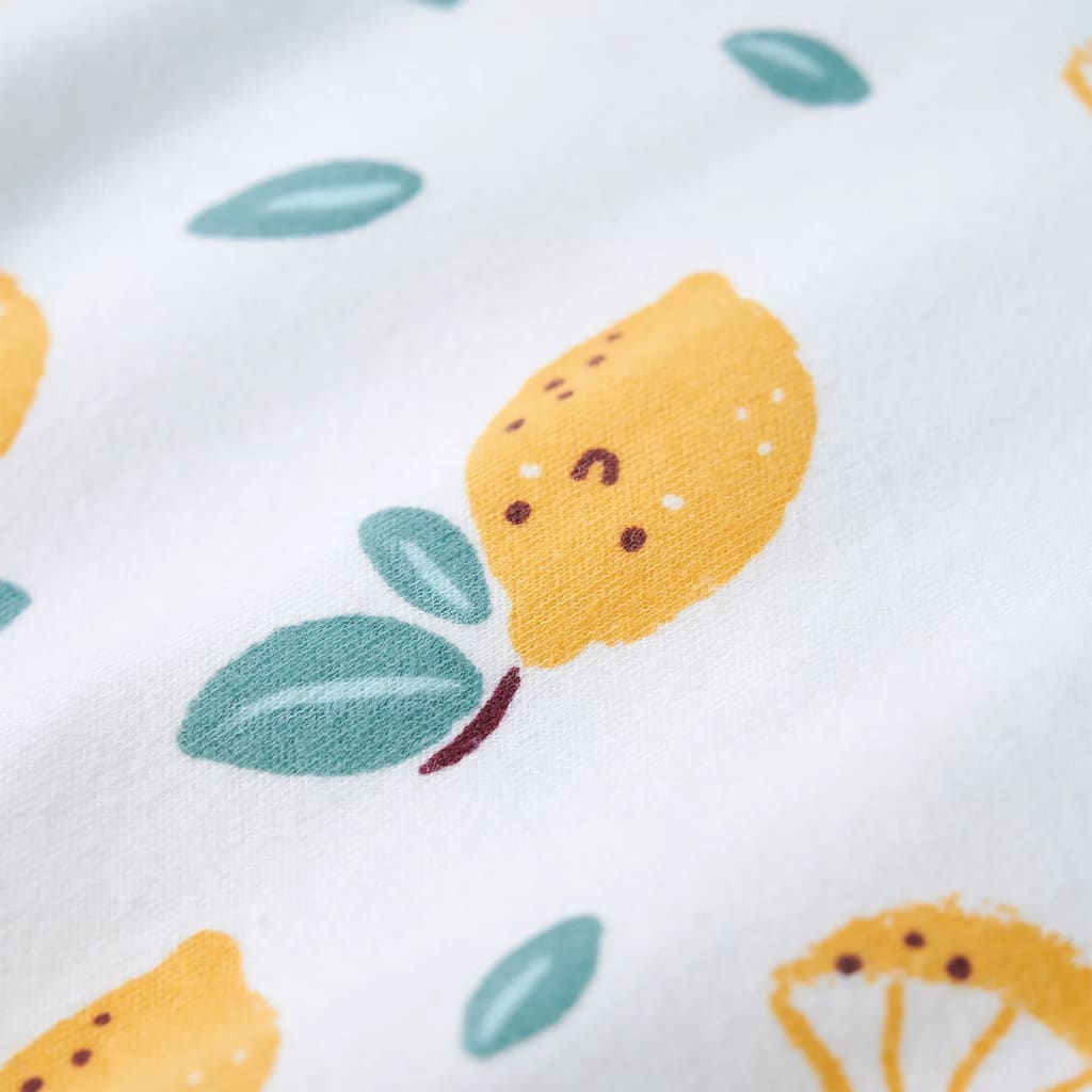 T-shirt enfant à ourlet noué écru 116