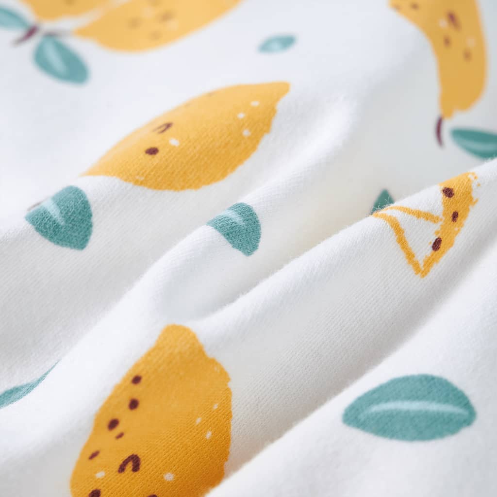 T-shirt enfant à ourlet noué écru 116