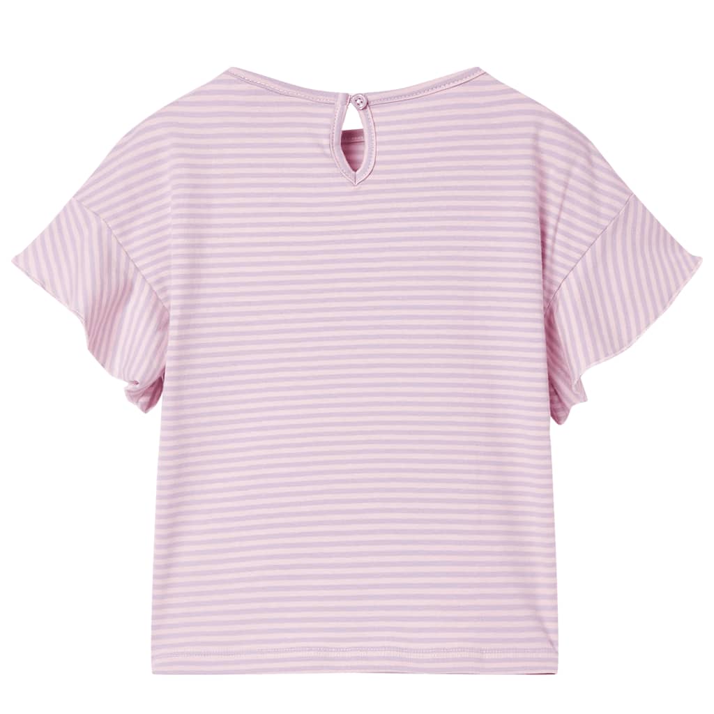 T-shirt enfant à manches volantées violet 104