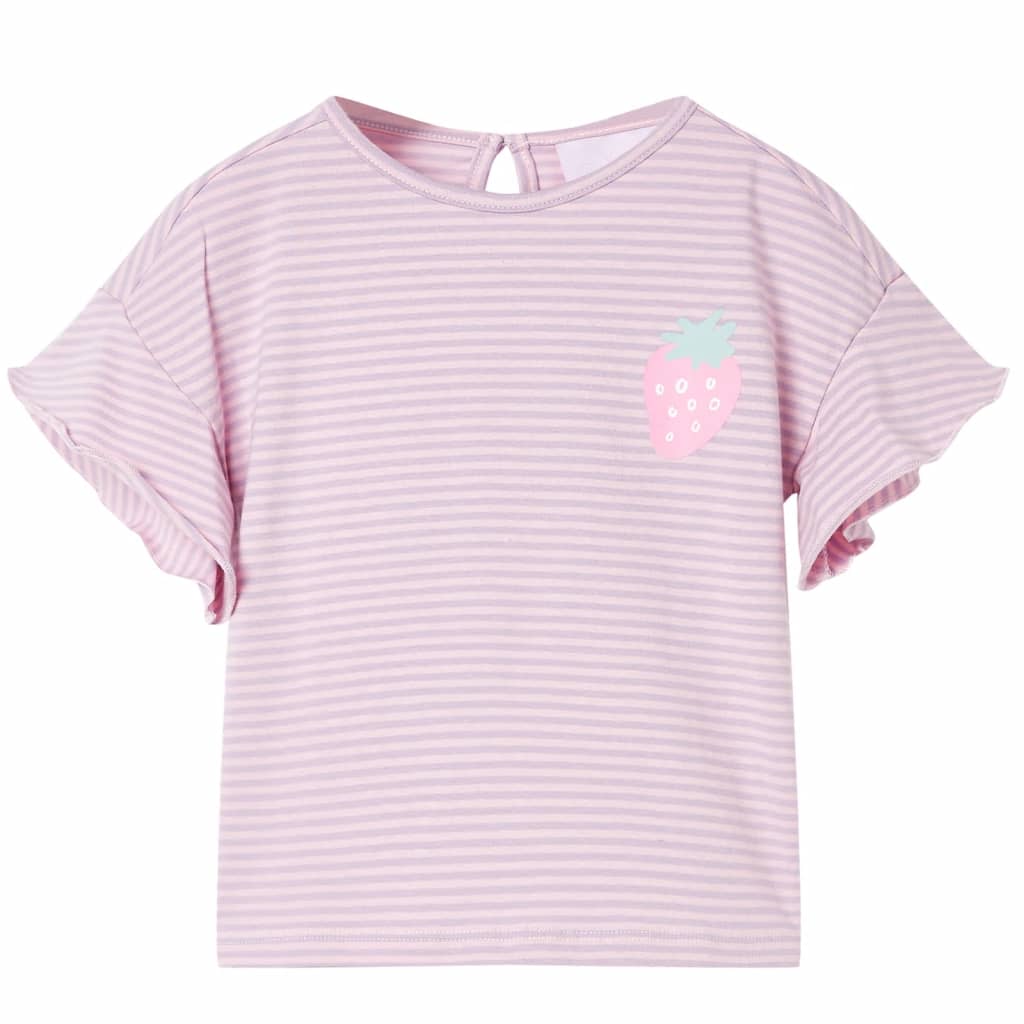 Children's T-shirt with ruffle sleeves Purple 116