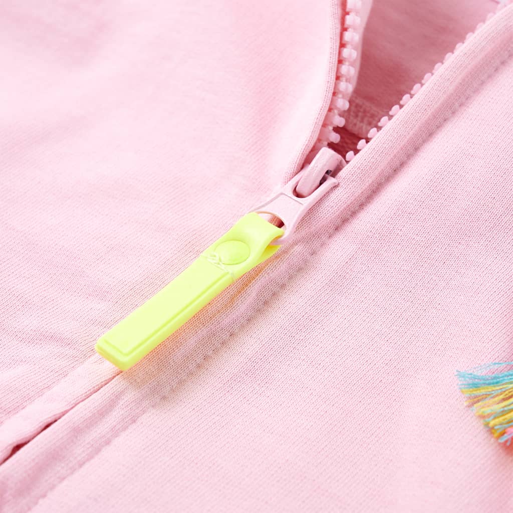 Kids' Zip-Up Hoodie Light Pink 104