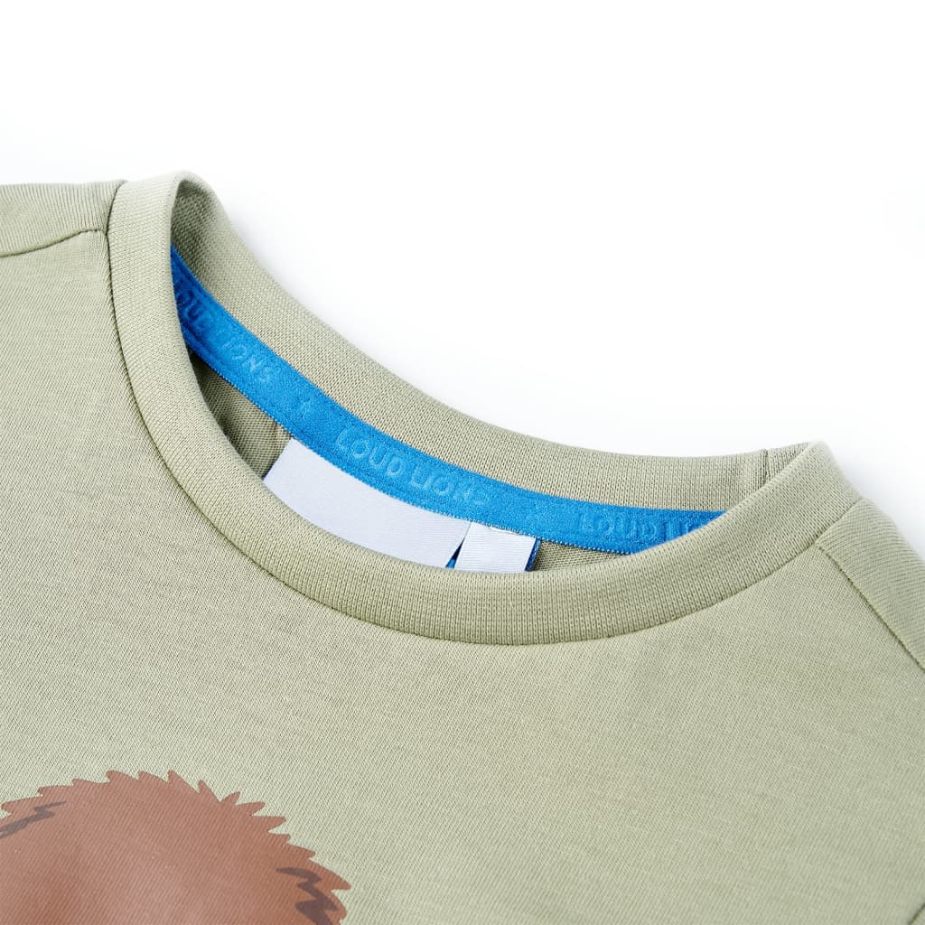 Kids' Short-Sleeved T-Shirt Light Khaki 116