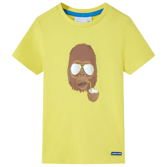 Children's Short Sleeve T-Shirt Yellow 92