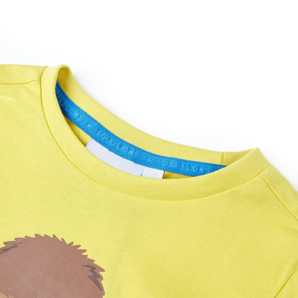 Children's Short Sleeve T-Shirt Yellow 140