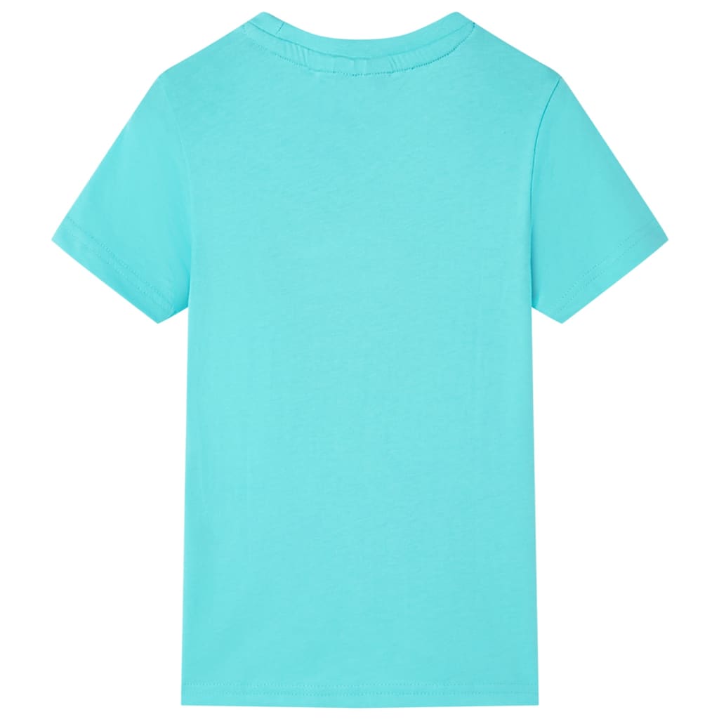 Kids' Short-Sleeve Shirt Aqua Blue 128
