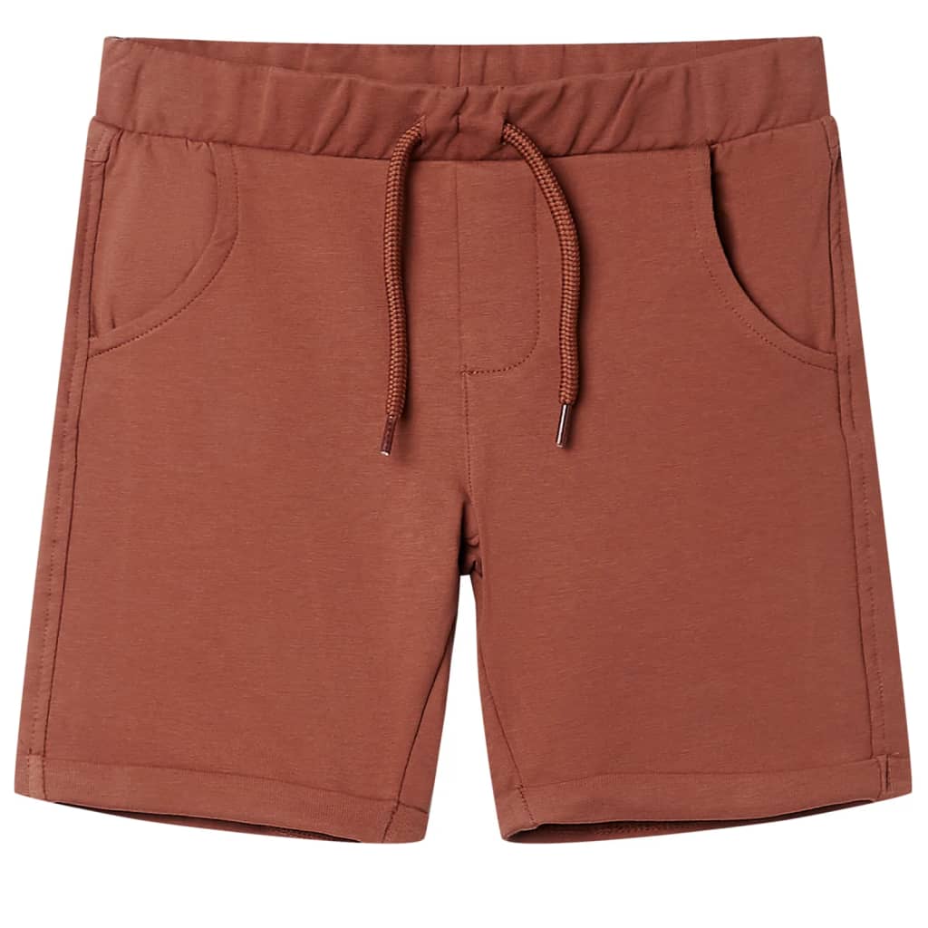 Shorts enfant avec cordon de serrage Marron 128