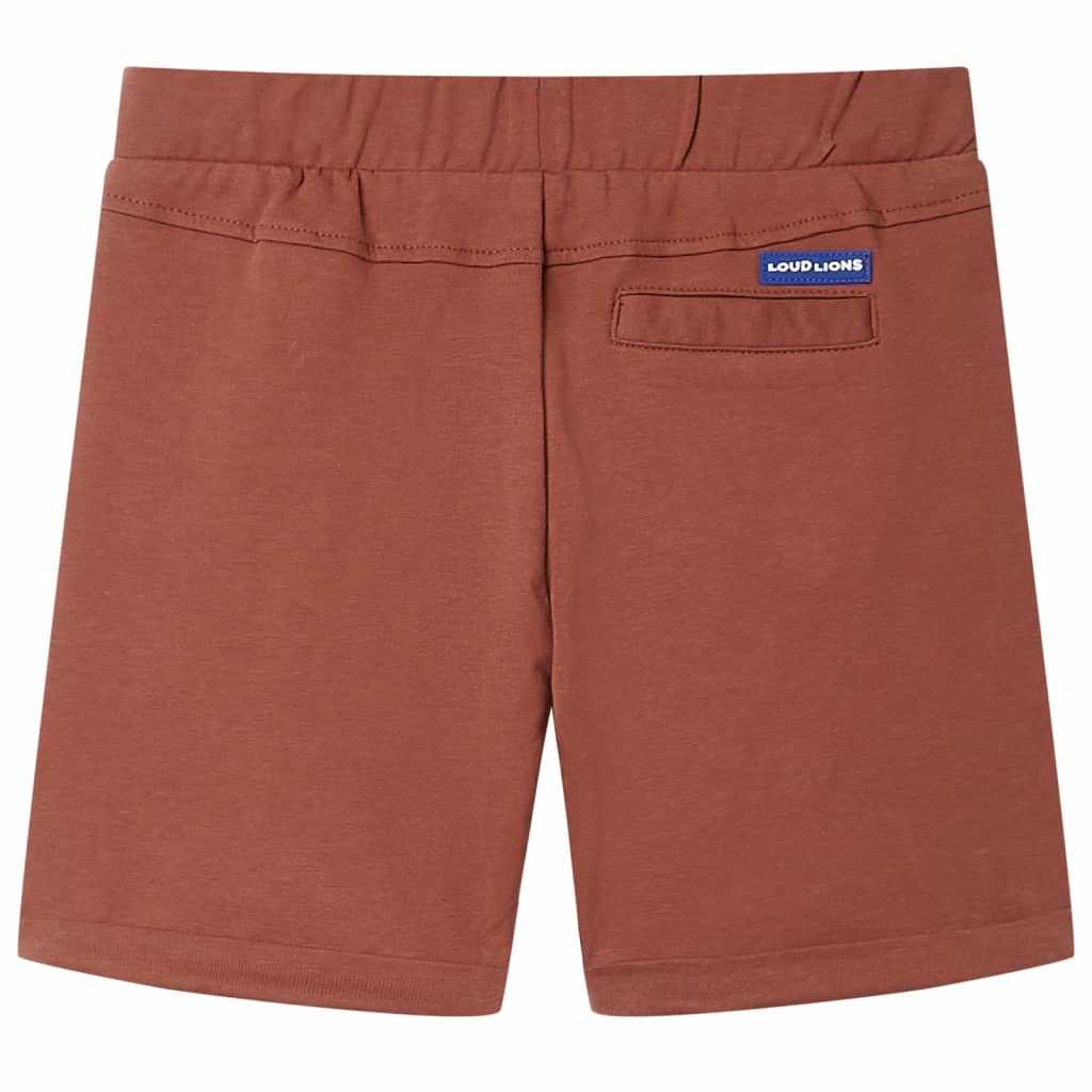 Shorts enfant avec cordon de serrage Marron 128