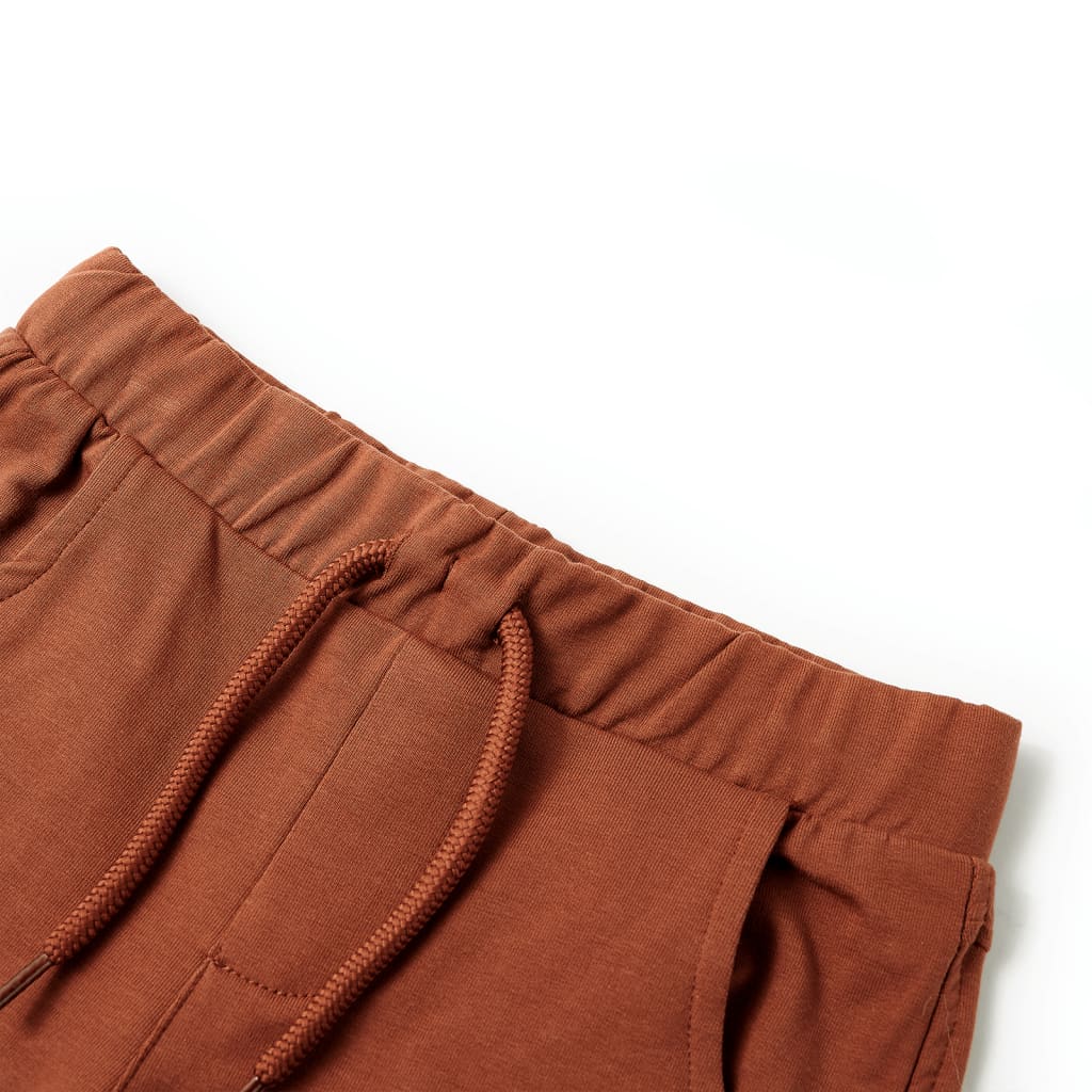 Shorts enfant avec cordon de serrage Marron 128