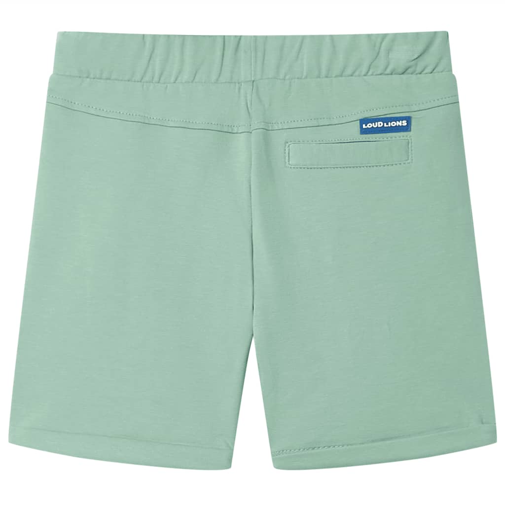 Short pour enfant avec cordon de serrage Kaki clair 140
