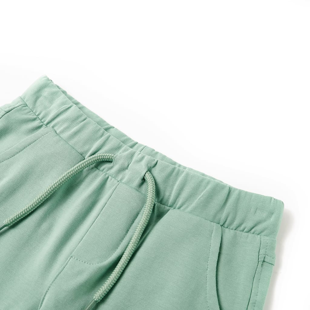Short pour enfant avec cordon de serrage Kaki clair 140