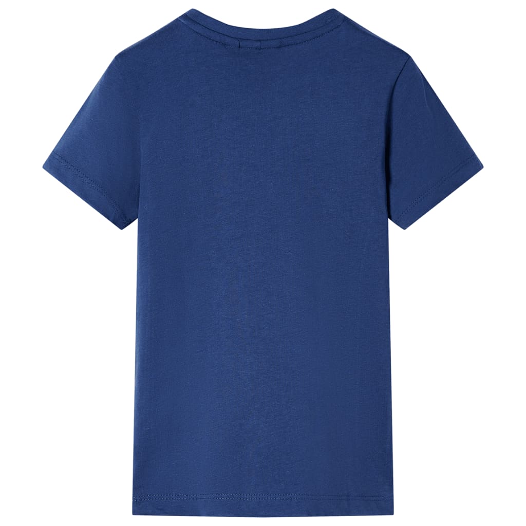 T-shirt enfant bleu foncé 92