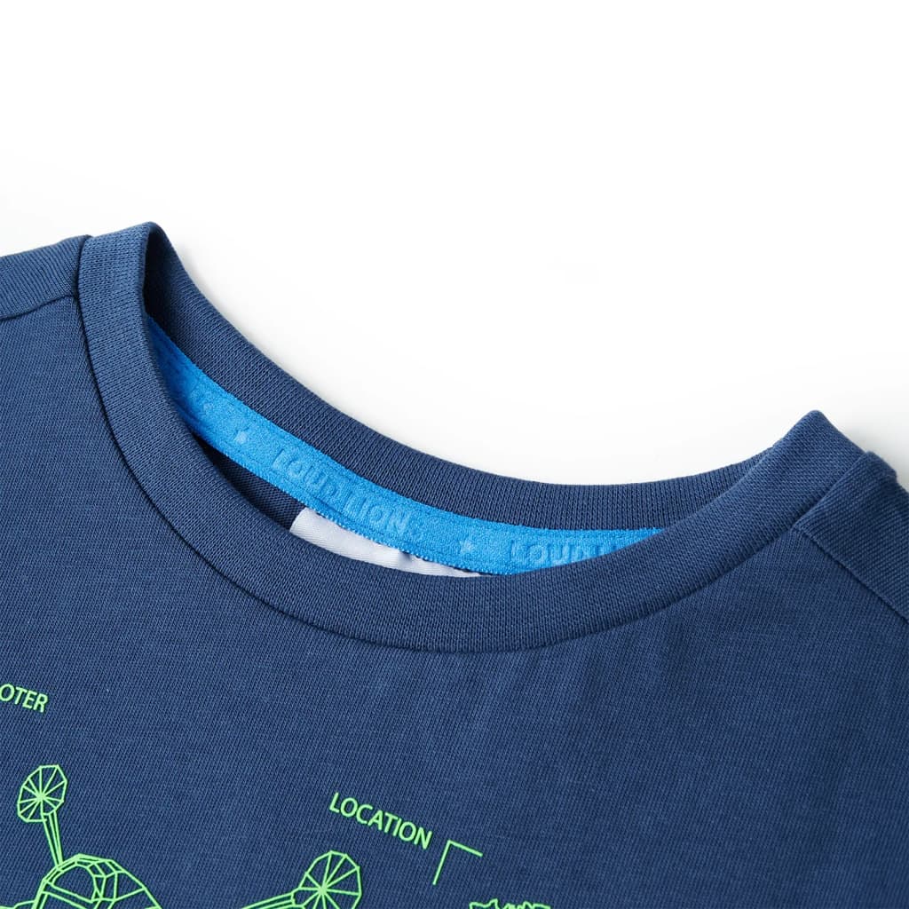 T-shirt enfant Bleu foncé 116