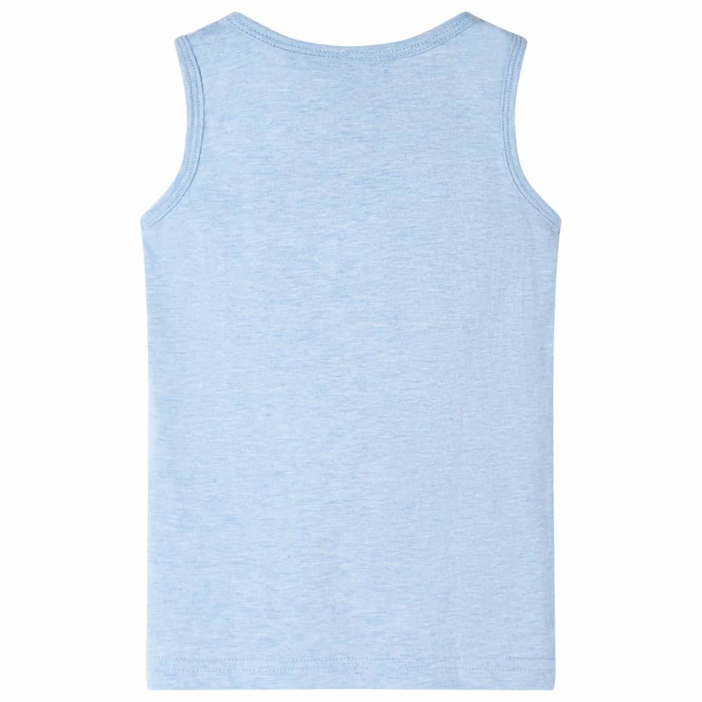 Children's Tank Top Light Blue Melange 104