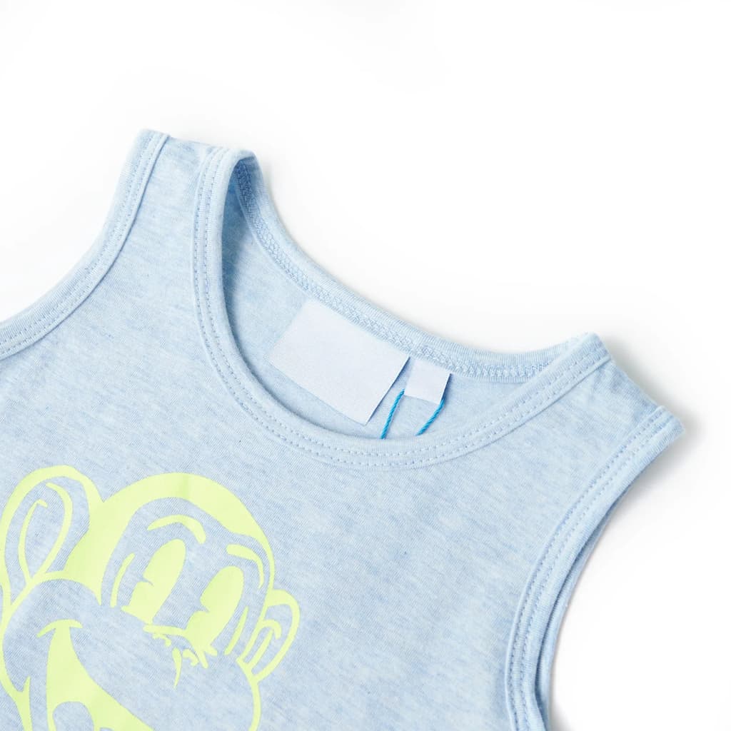 Children's Tank Top Light Blue Melange 104