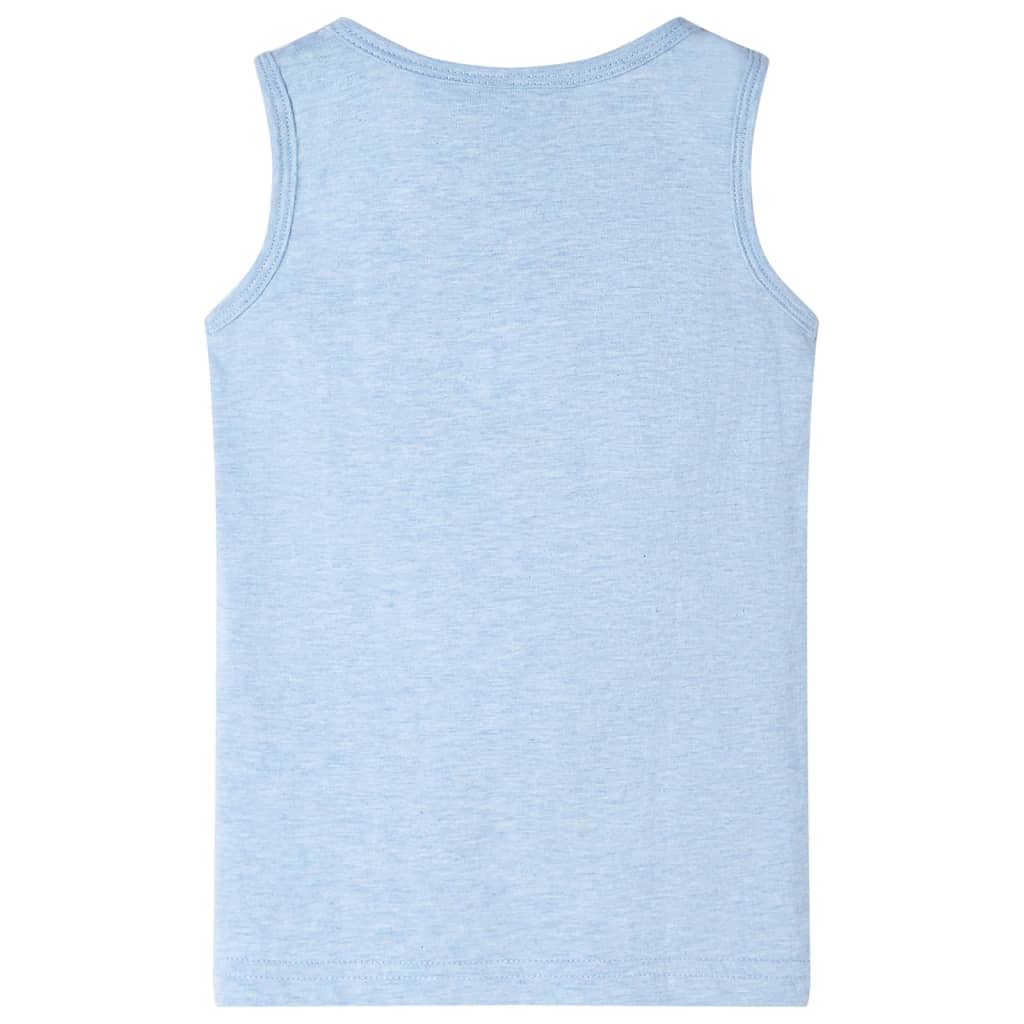 Kids' Tank Top Light Blue Mélange 128