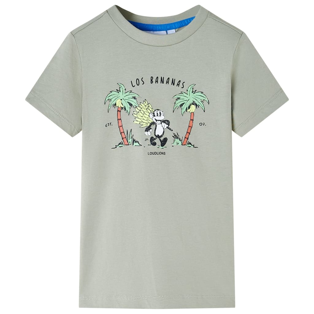T-shirt enfant kaki clair 140