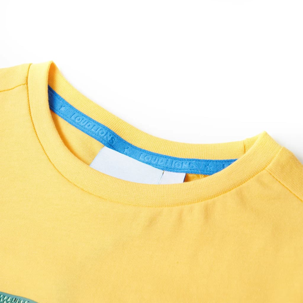 Kinder-T-Shirt Helles Ocker 128