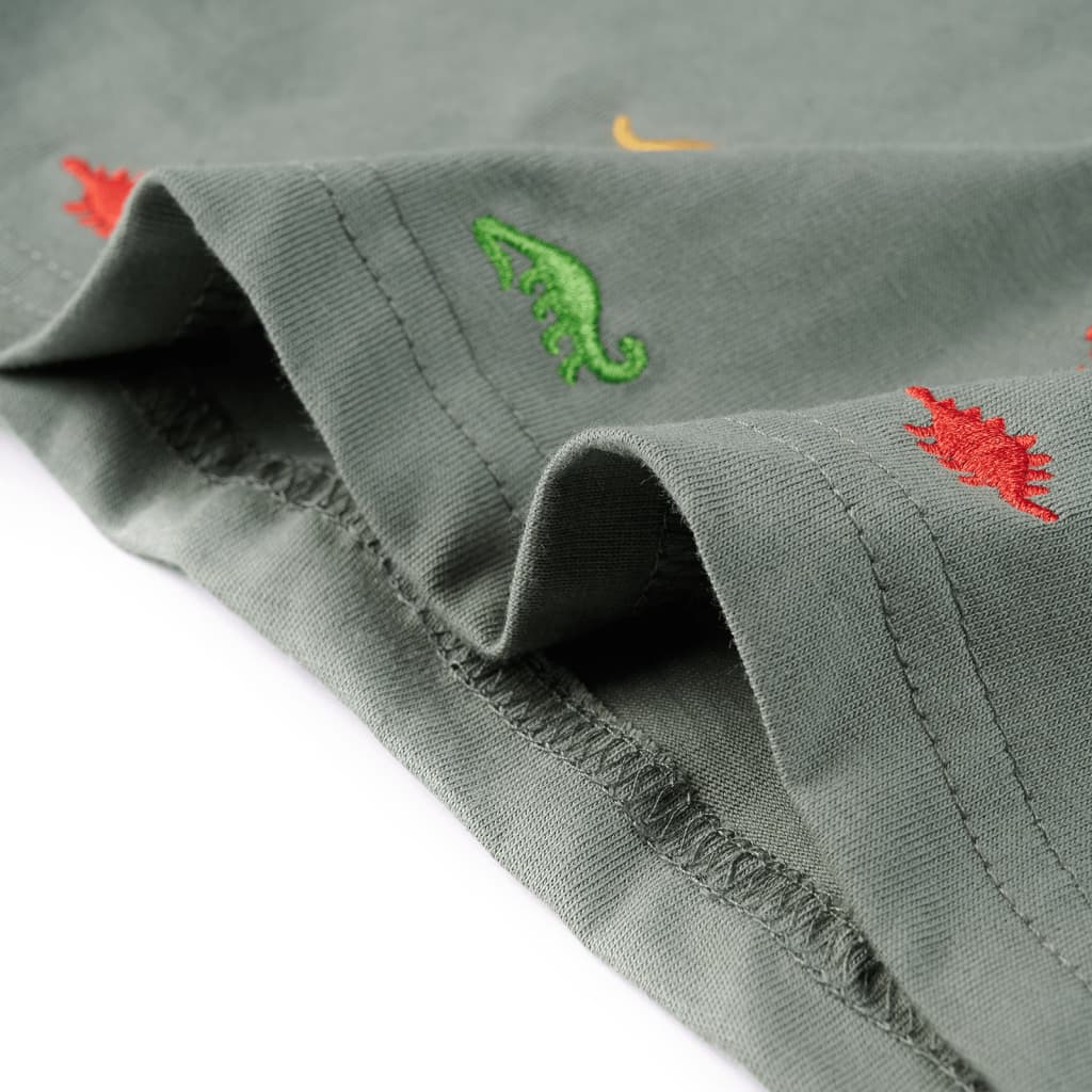 Kinder-Kurzarmshirt Khaki 128
