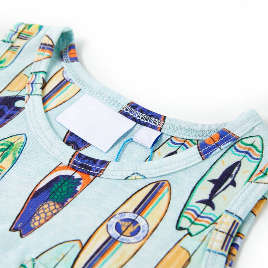 Kids' Tank Top Light Blue Mélange 128