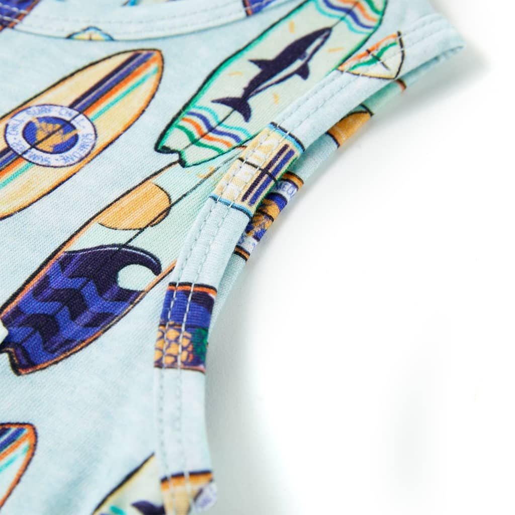 Kids' Tank Top Light Blue Mélange 128