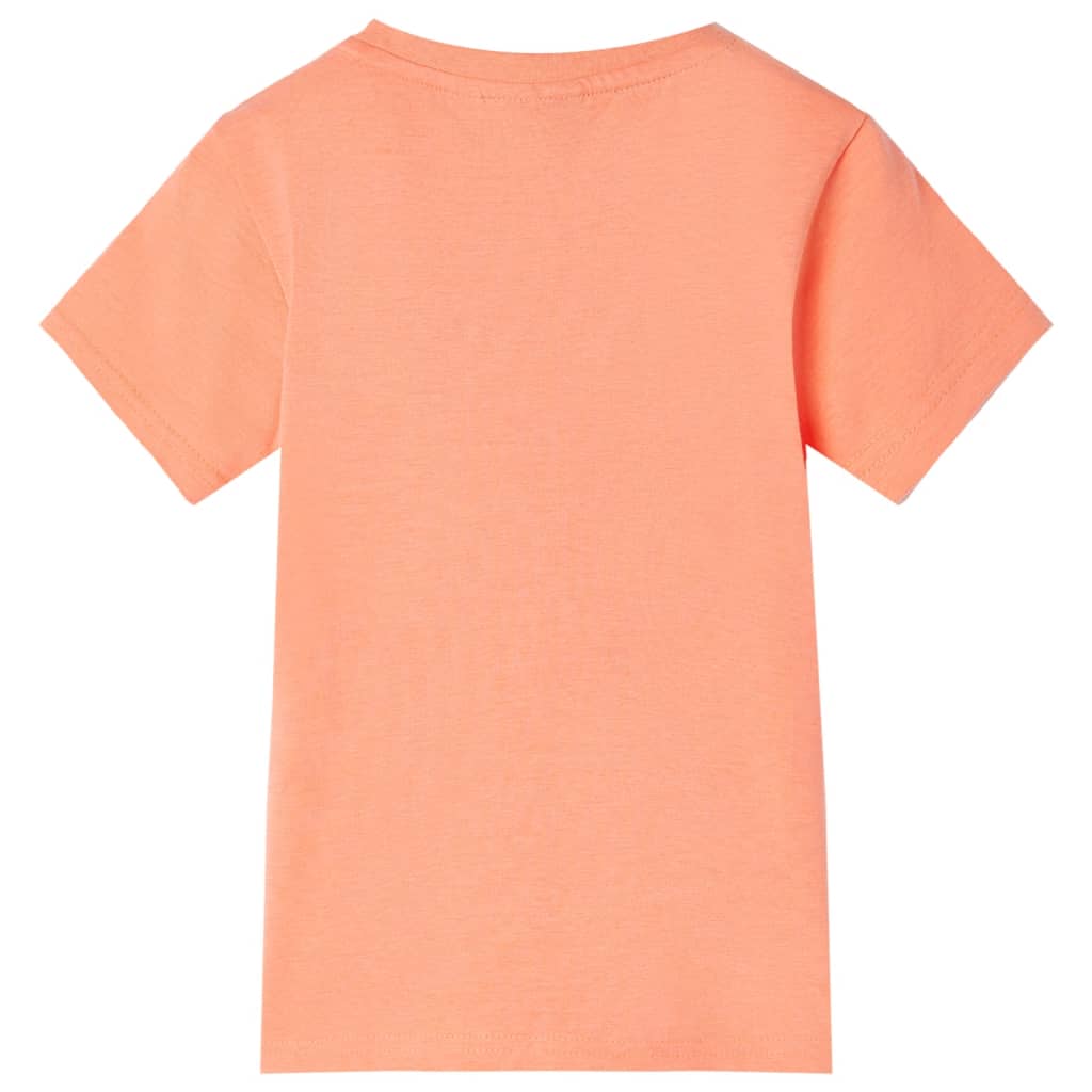 T-shirt enfant orange fluo 128