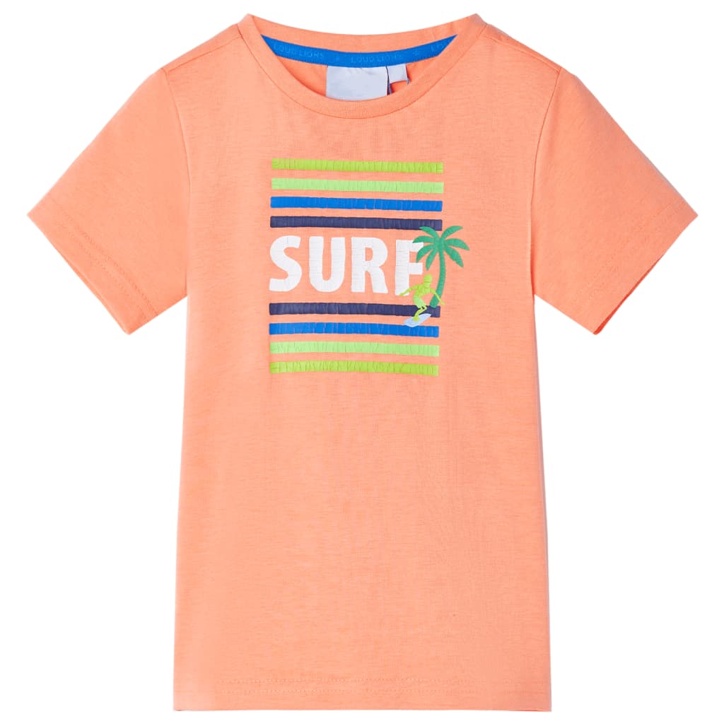 Kids' T-Shirt Neon Orange 140
