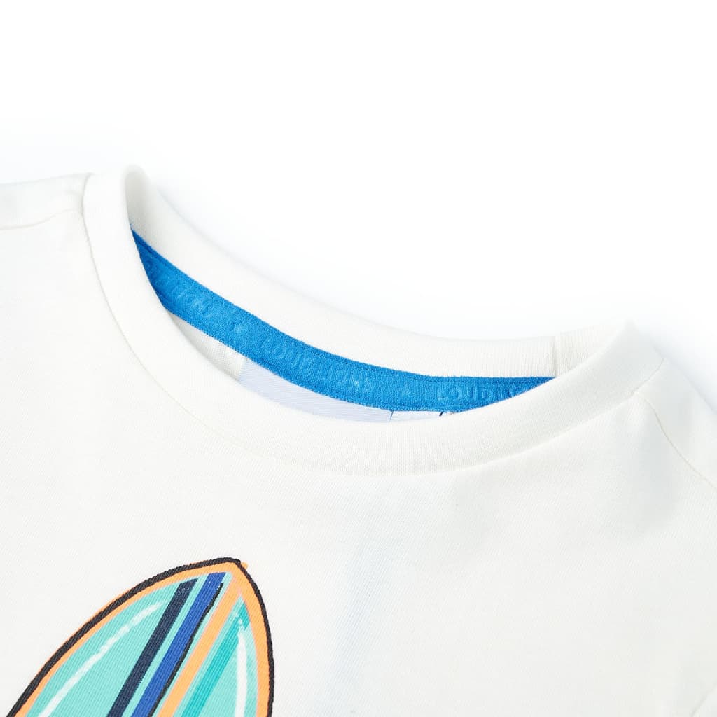 T-shirt manches courtes enfant écru 116