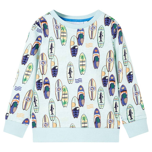 Kids' Sweatshirt Light Blue Melange 128