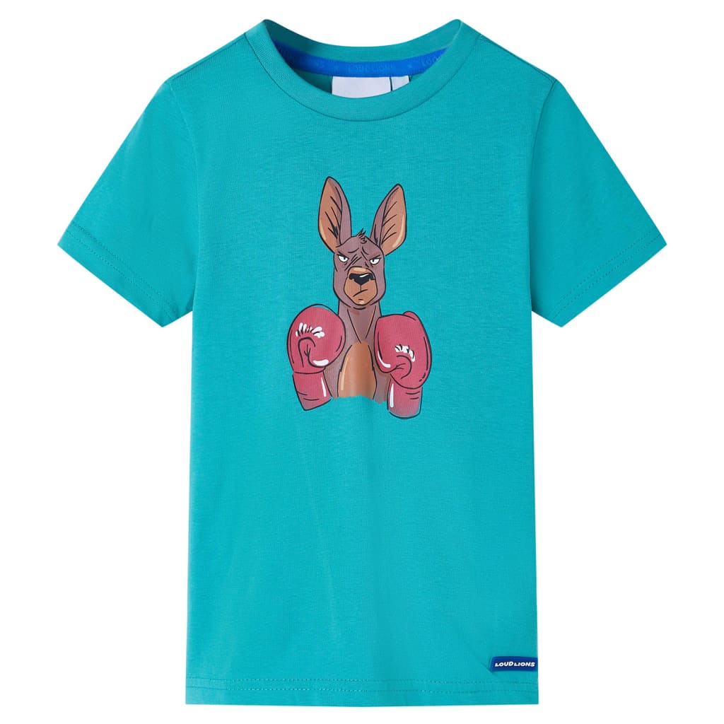 Kids' Short Sleeve T-Shirt Dark Mint Green 140