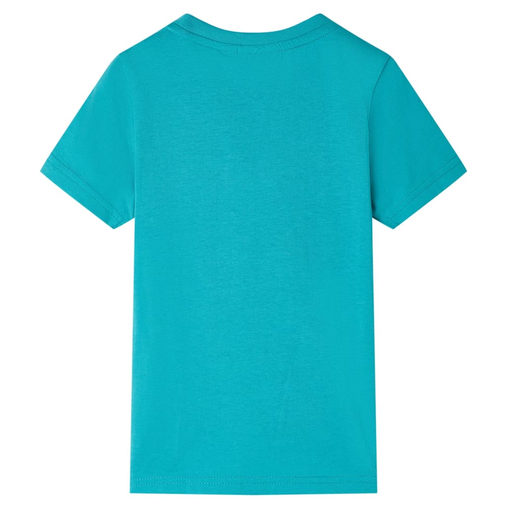 Kids' Short Sleeve T-Shirt Dark Mint Green 140