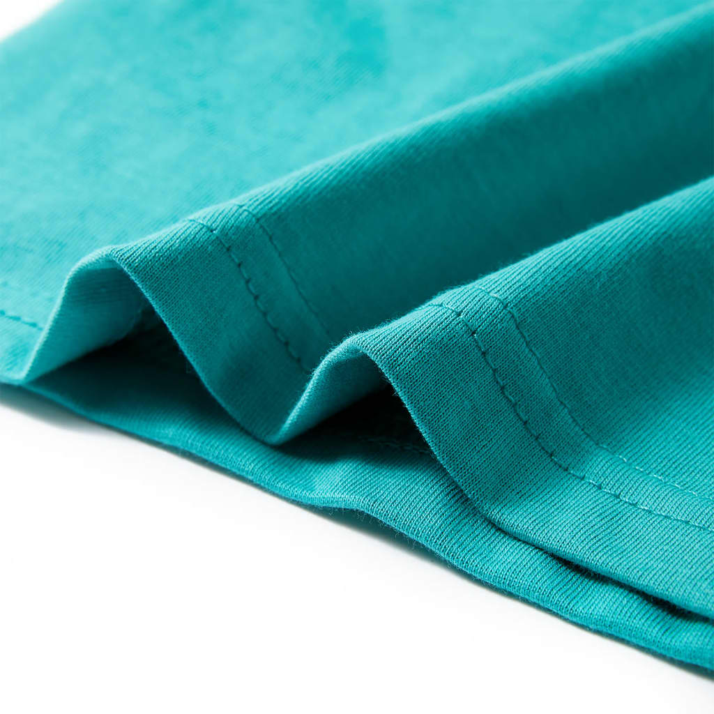 Kids' Short Sleeve T-Shirt Dark Mint Green 140